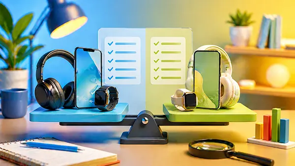 comparison page layout