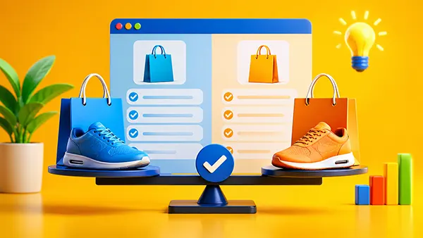 comparison page layout